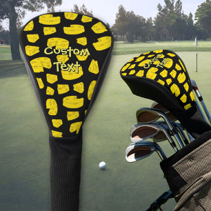 Couvre-club De Golf Motif de fromage jaune Couverture de la tête de go