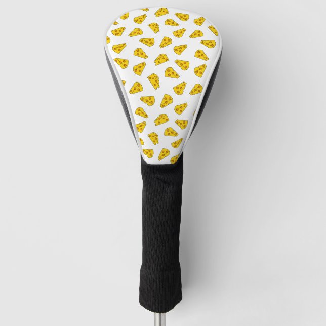 Couvre-club De Golf Motif de fromage mou (Devant)
