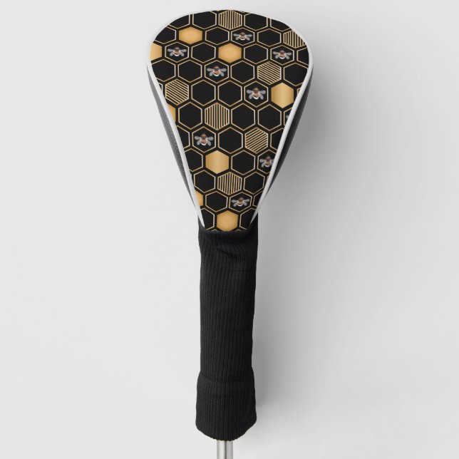 Couvre-club De Golf Motif de nid d'abeille (Devant)