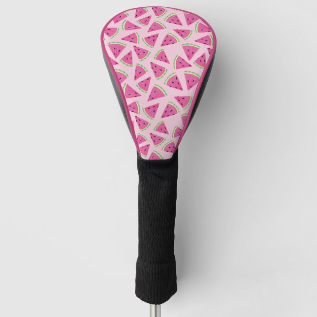 Couvre-club De Golf Motif de pastèque de fruits tropicaux d'été (Devant)