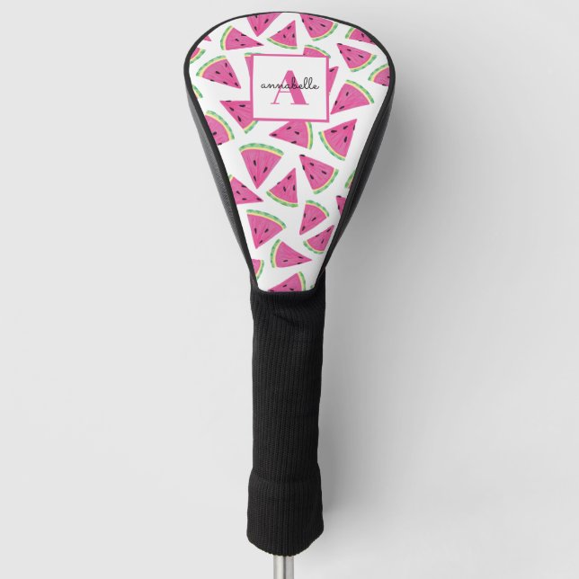 Couvre-club De Golf Motif de pastèque rose tropicale (Devant)