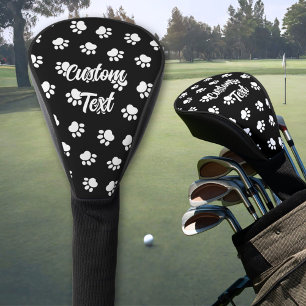 Couvre-club De Golf Motif de pattes pour animaux de compagnie