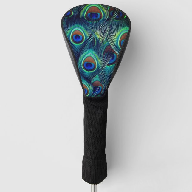 Couvre-club De Golf Motif de plumes de roche (Devant)