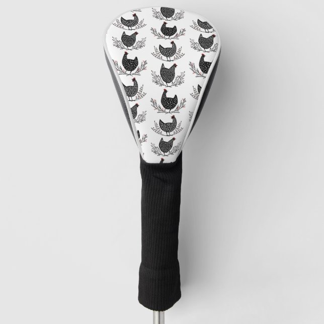 Couvre-club De Golf Motif de poulet sans soudure (Devant)