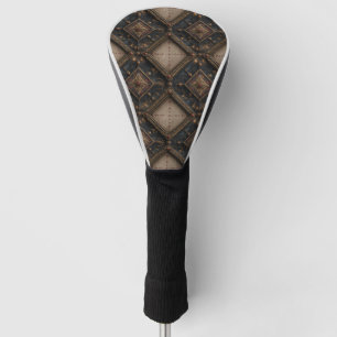 Couvre-club De Golf Motif de travail du bois sculpté gothique (1)