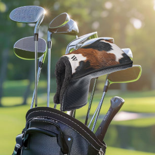 Couvre-club De Golf Motif de vache à l'ouest rustique avec Monogramme