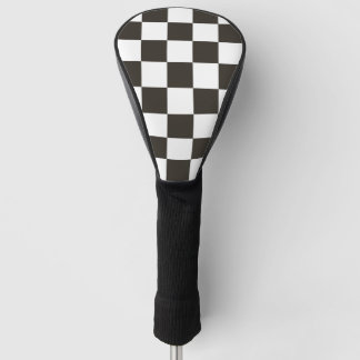 Couvre-club De Golf motif d'indicateur À damiers