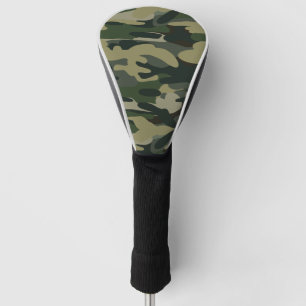 Couvre-club De Golf Motif du camouflage militaire vert