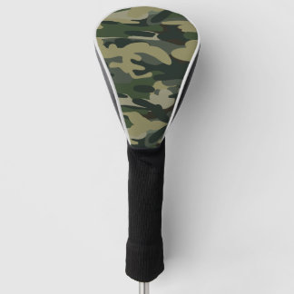 Couvre-club De Golf Motif du camouflage militaire vert