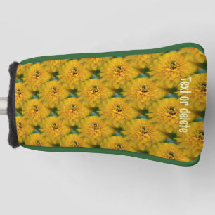 Couvre-club De Golf Motif Fleur Jaune Faisée Personnalisé
