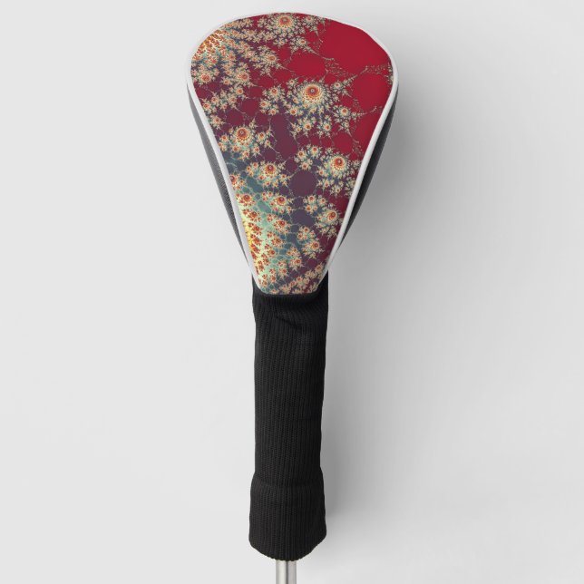 Couvre-club De Golf Motif floral en spirale (Devant)
