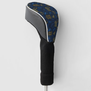 Couvre-club De Golf Motif folklorique de fête tribale