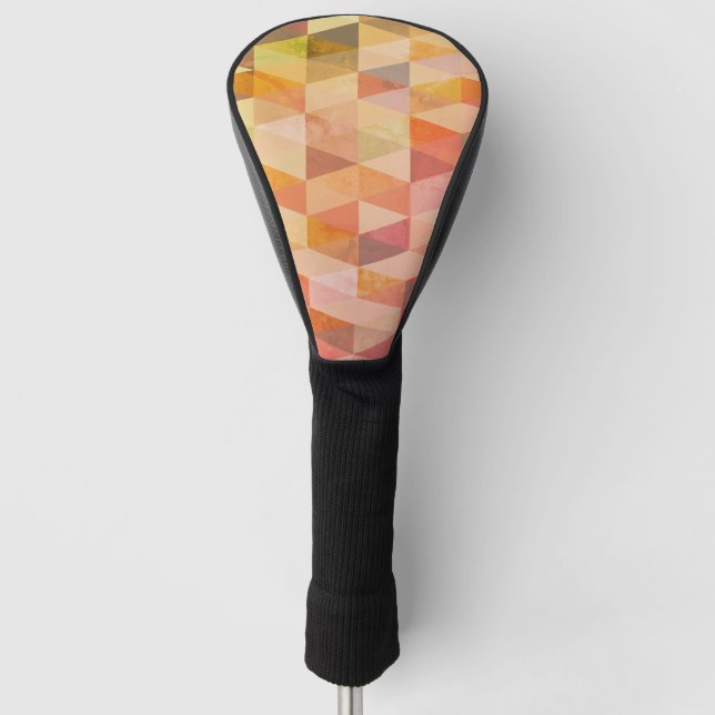 Couvre-club De Golf Motif géométrique Triangle souple (Devant)