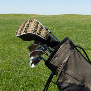 Couvre-club De Golf Motif grec méditerranéen arabe Brown