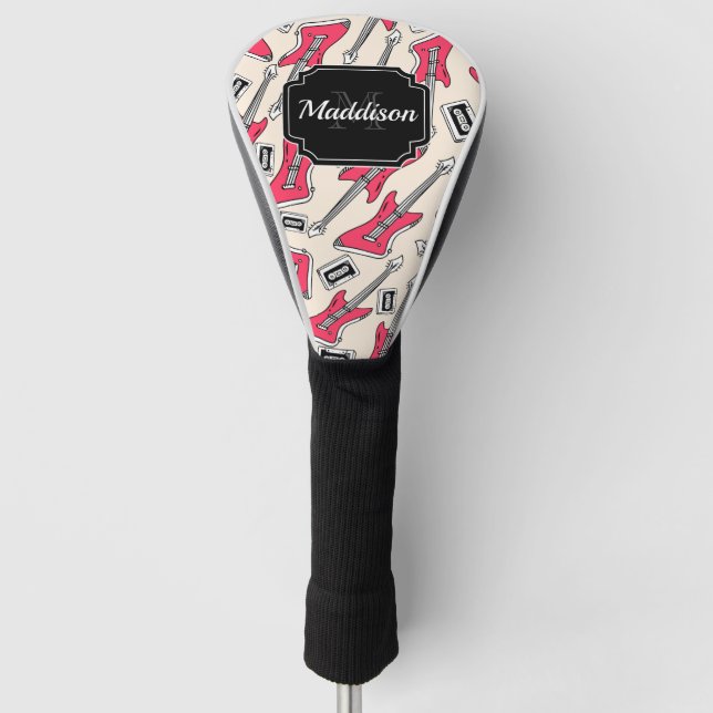Couvre-club De Golf Motif guitare (Devant)