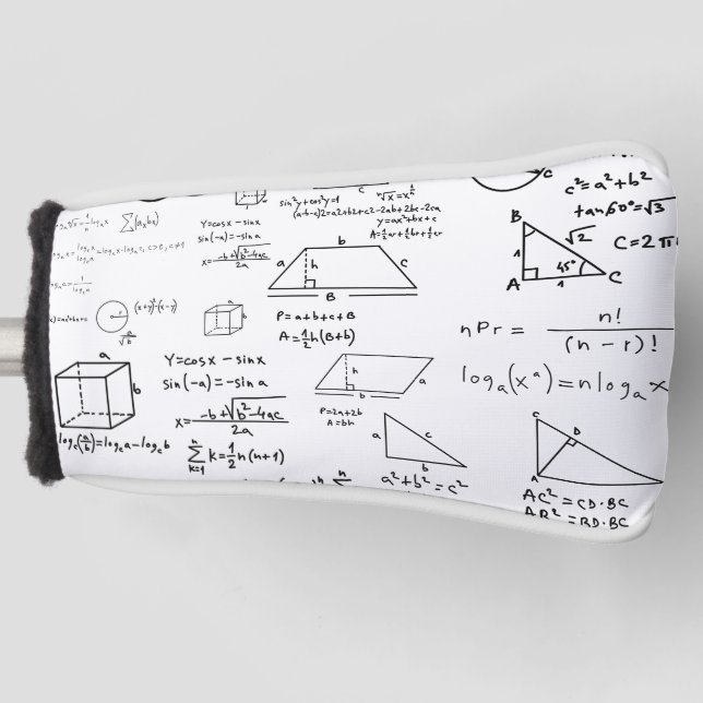 Couvre-club De Golf motif mathématique dessin de l'école de sciences g (Devant)