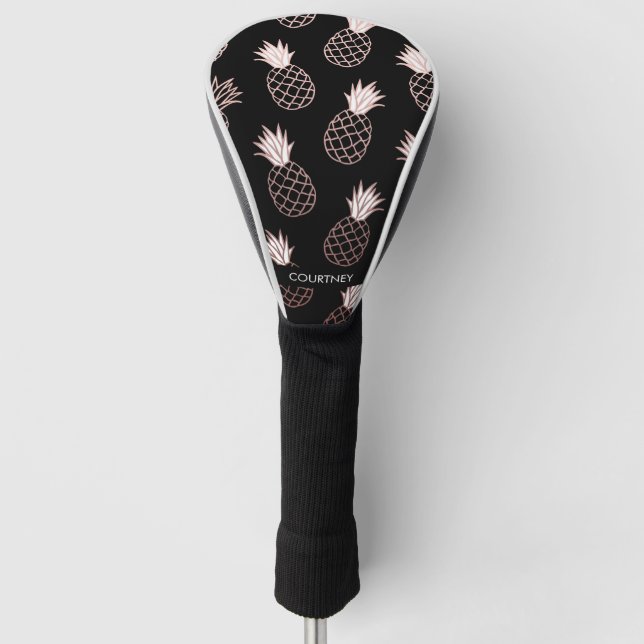 Couvre-club De Golf Motif mignon d'ananas (Devant)