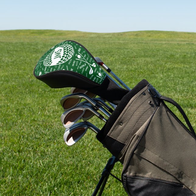 Couvre-club De Golf Motif monogramme pour Golfer (In Situ)
