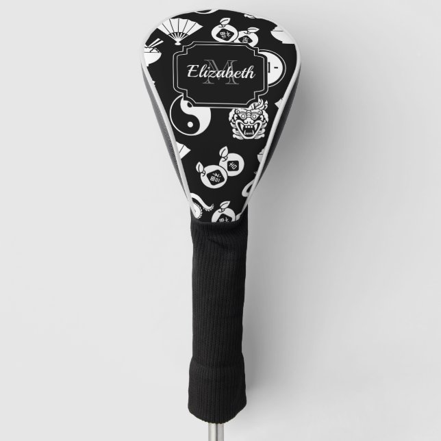 Couvre-club De Golf Motif oriental (Devant)