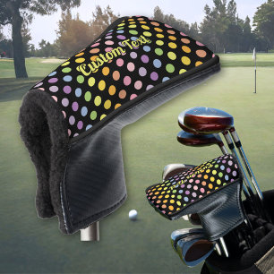Couvre-club De Golf Motif Pois Rainbow