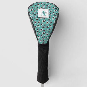 Couvre-club De Golf Motif Poster de animal vert Monogrammé
