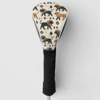 Motif safari tribal lion boho