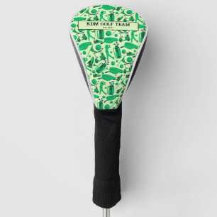 Couvre-club De Golf Motif silhouette de golf équipe Classique