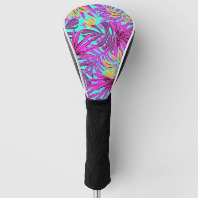 Couvre-club De Golf Motif tropical (Devant)