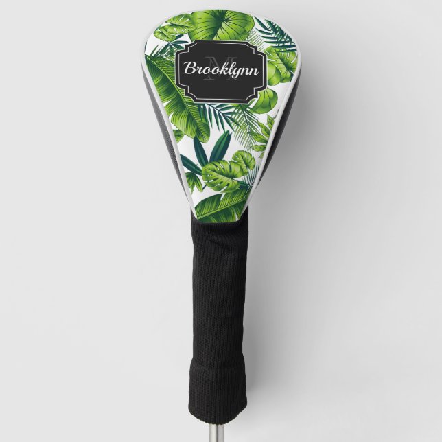 Couvre-club De Golf Motif tropical (Devant)