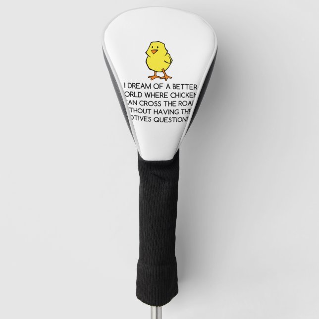 COUVRE-CLUB DE GOLF MOTIVATIONS DE POULET (Devant)