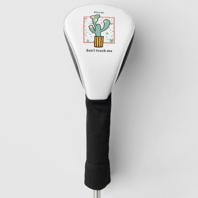 Couvre-club De Golf Ne me touche pas, s'il te plaît (Devant)