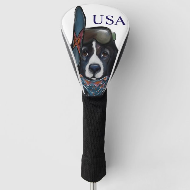 COUVRE-CLUB DE GOLF NEWFOUNDLAND DOG  (Devant)