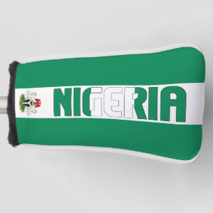 Couvre-club De Golf Nigeria Drapeau magnifique patriotique