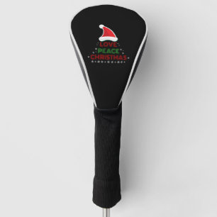 Couvre-club De Golf Noël - Amour, Paix, Noël - Noël
