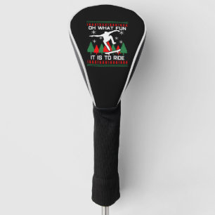Couvre-club De Golf Noël de skateboard