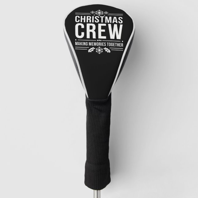 Couvre-club De Golf Noël Famille Retrouvailles Graphique Noël Fête (Devant)