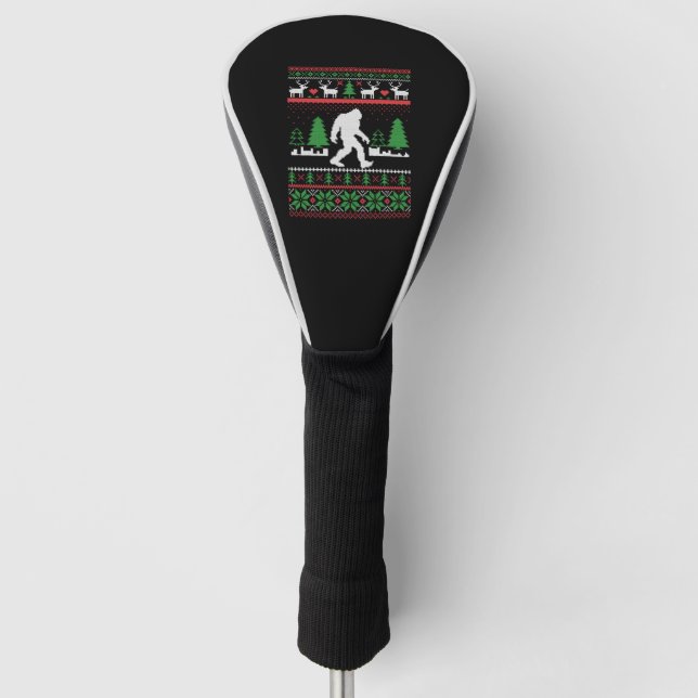 Couvre-club De Golf Noël laid Sasquatch (Devant)