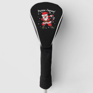 Couvre-club De Golf Noël Scruter Dabbing Père Noël