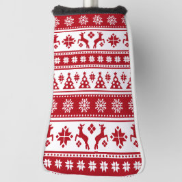 Couvre-club De Golf Noël Vacances Nordic Motif Cosy