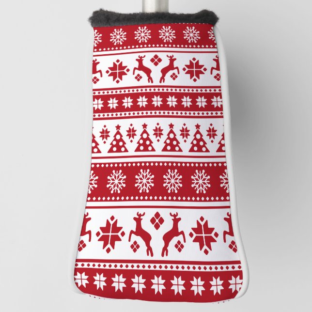 Couvre-club De Golf Noël Vacances Nordic Motif Cosy (Tourné à 90°)