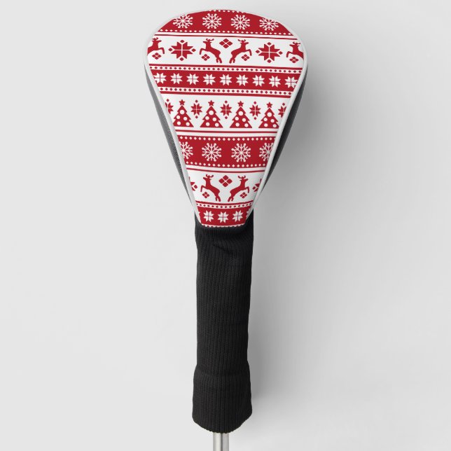 Couvre-club De Golf Noël Vacances Nordic Motif Cosy (Devant)