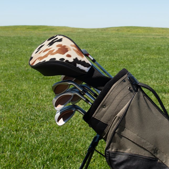 Couvre-club De Golf Noir Crème Brown (In Situ)