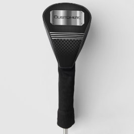 Couvre-club De Golf Noir Et Acier