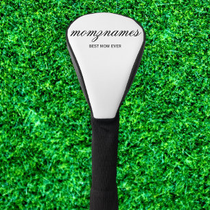 Couvre-club De Golf Nom de la calligraphie personnalisée de la meilleu