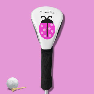 Couvre-club De Golf Nom de Ladybug rose