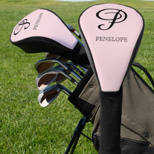 Couvre-club De Golf Nom de monogramme élégant personnalisé