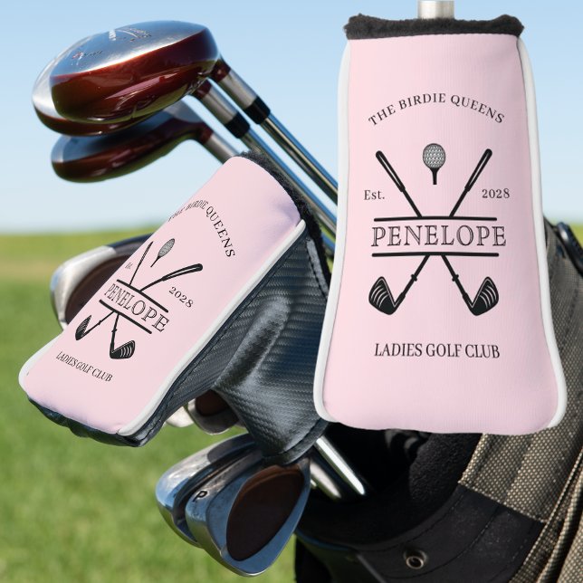 Couvre-club De Golf Nom du club de golf féminin personnalisé (Créateur téléchargé)