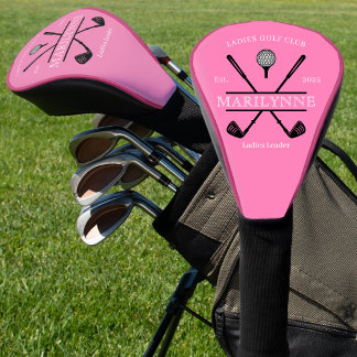 Couvre-club De Golf Nom du club féminin personnalisé