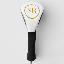 Couvre-club De Golf Nom du monogramme personnalisé initial