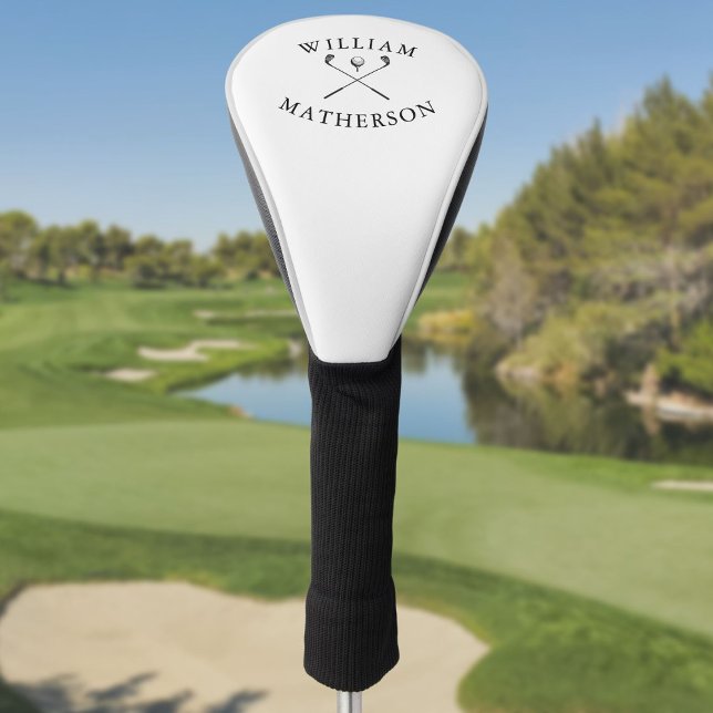 Couvre-club De Golf Nom personnalisé Classic Golf Clubs (Personalized Name Classic Golf Clubs Golf Head Cover)